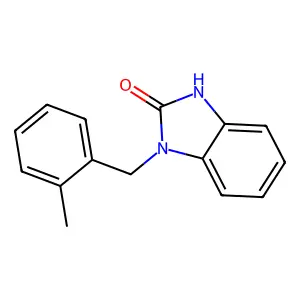 3-[(2-methylphenyl)methyl]-1H-benzimidazol-2-one structure