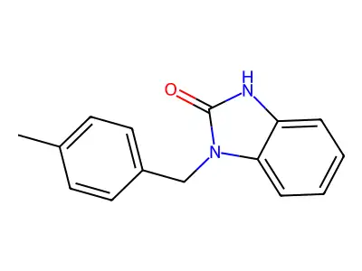 1-[(4-methylphenyl)methyl]-2,3-dihydro-1H-1,3-benzodiazol-2-one structure