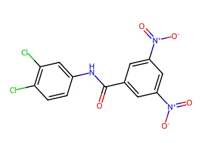 N-(3,4-dichlorophenyl)-3,5-dinitrobenzamide structure