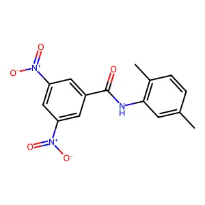 N-(2,5-二甲基苯基)-3,5-二硝基苯甲酰胺 structure