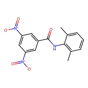 N-(2,6-dimethylphenyl)-3,5-dinitrobenzamide structure