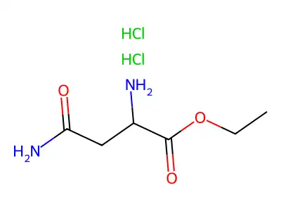 Ethyl 2,4-diamino-4-oxobutanoate dihydrochloride structure