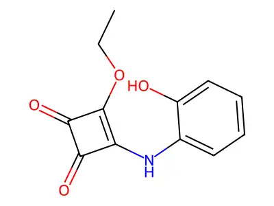 3-Ethoxy-4-(2-hydroxyanilino)cyclobut-3-ene-1,2-dione structure