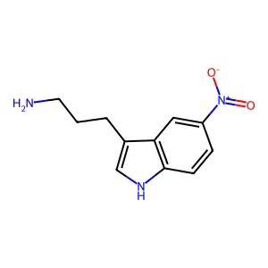 3-(5-nitro-1H-indol-3-yl)propan-1-amine structure