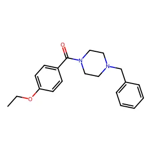 1-Benzyl-4-(4-ethoxybenzoyl)piperazine structure