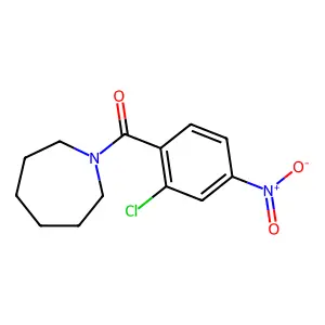 Azepan-1-yl-(2-chloro-4-nitrophenyl)methanone structure