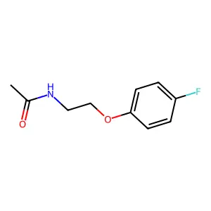 N-[2-(4-fluorophenoxy)ethyl]acetamide structure
