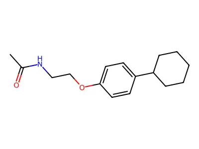 N-[2-(4-cyclohexylphenoxy)ethyl]acetamide structure