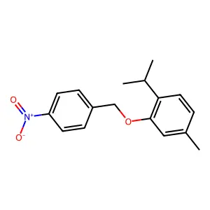 1-Isopropyl-4-methyl-2-((4-nitrobenzyl)oxy)benzene structure
