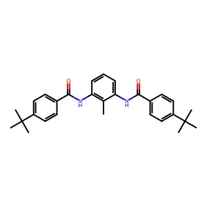4-Tert-butyl-N-(3-((4-tert-butylbenzoyl)amino)-2-methylphenyl)benzamide structure