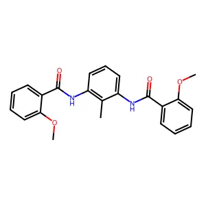 N,N'-(2-Methyl-1,3-phenylene)bis[2-methoxybenzamide] structure
