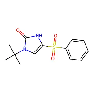 1-(tert-butyl)-4-(phenylsulfonyl)-1,3-dihydro-2H-imidazol-2-one structure