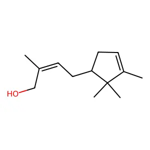 2-Buten-1-ol, 2-methyl-4-(2,2,3-trimethyl-3-cyclopenten-1-yl)- structure