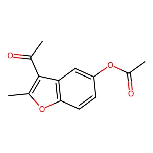 3-Acetyl-2-methyl-1-benzofuran-5-yl acetate structure
