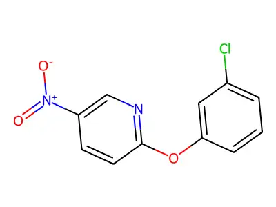 2-(3-Chlorophenoxy)-5-nitropyridine structure