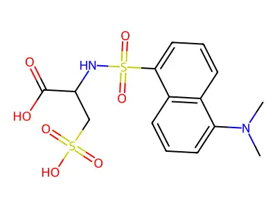 Dansyl-L-cysteic acid structure