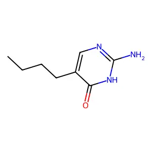 4(1H)-Pyrimidinone, 2-amino-5-butyl- structure