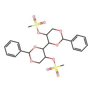 [4-(5-methylsulfonyloxy-2-phenyl-1,3-dioxan-4-yl)-2-phenyl-1,3-dioxan-5-yl] methanesulfonate structure