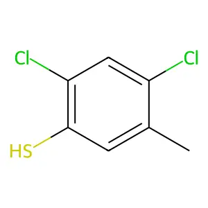 2,4-Dichloro-5-methylthiophenol structure