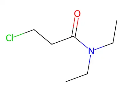 3-chloro-N,N-diethylpropanamide structure