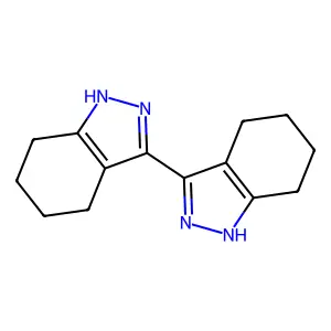 3-(4,5,6,7-tetrahydro-1H-indazol-3-yl)-4,5,6,7-tetrahydro-1H-indazole structure