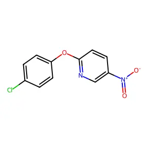 2-(4-Chlorophenoxy)-5-nitropyridine structure
