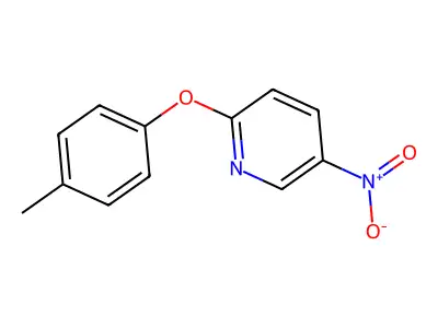 2-(4-Methoxyphenoxy)-5-nitropyridine structure