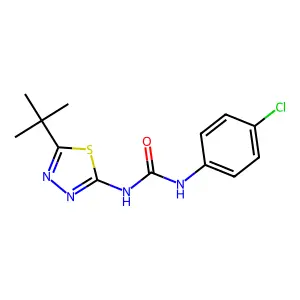 1-(5-Tert-butyl-1,3,4-thiadiazol-2-yl)-3-(4-chlorophenyl)urea structure