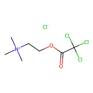 Choline, chloride, trichloroacetate structure