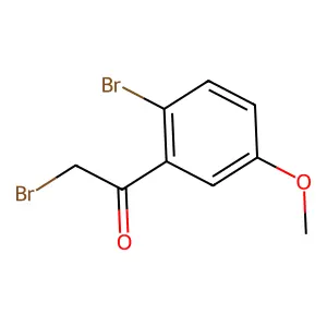 2-Bromo-1-(2-bromo-5-methoxyphenyl)ethanone structure