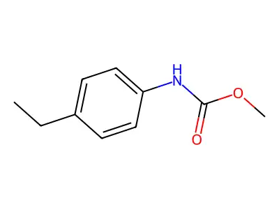 Carbamic acid, (4-ethylphenyl)-, methyl ester structure
