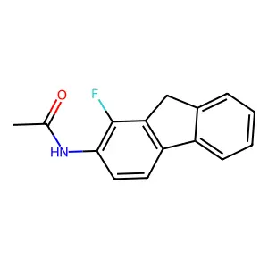 N-(1-氟芴-2-基)乙酰胺 structure