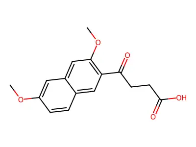 4-(3,6-Dimethoxynaphthalen-2-yl)-4-oxobutanoic acid structure