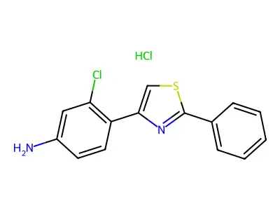3-Chloro-4-(2-phenylthiazol-4-yl)aniline structure