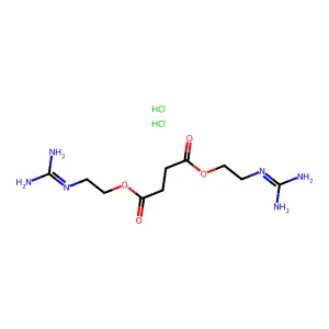 Succinic acid, diester with (2-hydroxyethyl)guanidine, dihydrochloride structure
