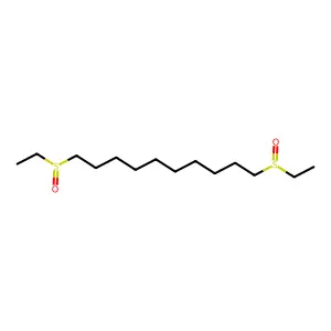 Decane, 1,10-bis(ethylsulfinyl)- structure