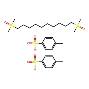 Sulfoxonium, decamethylenebis(dimethyl-, di-p-toluenesulfonate structure