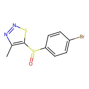 5-((4-Bromophenyl)sulfinyl)-4-methyl-1,2,3-thiadiazole structure
