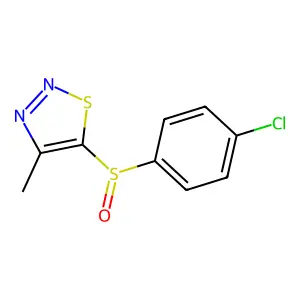 4-Chlorophenyl 4-methyl-1,2,3-thiadiazol-5-yl sulfoxide structure