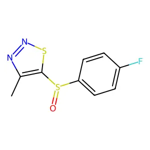 5-((4-Fluorophenyl)sulfinyl)-4-methyl-1,2,3-thiadiazole structure