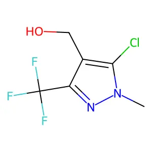 [5-Chloro-1-methyl-3-(trifluoromethyl)-1H-pyrazol-4-yl]methanol structure
