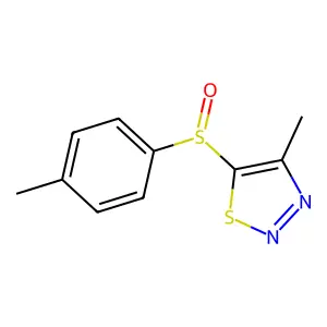 4-Methyl-5-[(4-methylphenyl)sulfinyl]-1,2,3-thiadiazole structure