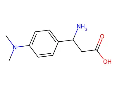 3-Amino-3-[4-(dimethylamino)phenyl]propanoic acid structure