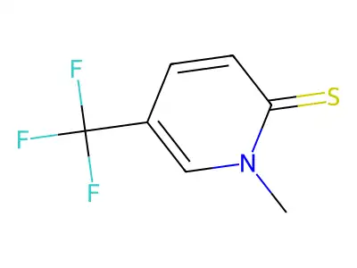 1-Methyl-5-(trifluoromethyl)-1,2-dihydropyridine-2-thione structure