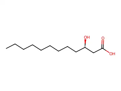 (3R)-3-Hydroxydodecanoic acid structure