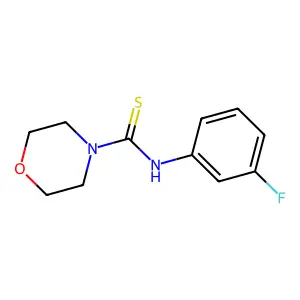 N-(3-氟苯基)吗啉-4-硫代甲酰胺 structure