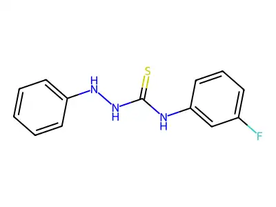 1-Anilino-3-(3-fluorophenyl)thiourea structure