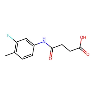 4-(3-Fluoro-4-methylanilino)-4-oxobutanoic acid structure