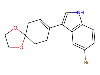 5-Bromo-3-(1,4-dioxaspiro[4.5]dec-7-en-8-yl)-1H-indole structure
