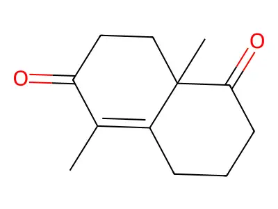 5,8a-Dimethyl-3,4,8,8a-tetrahydro-1,6-(2h,7h)-naphthalenedione structure